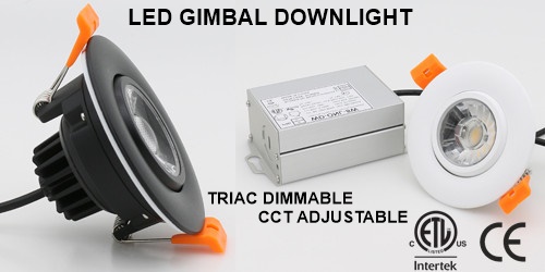ETL Listed 120V/220V LED GIMBAL DOWNLIGHT